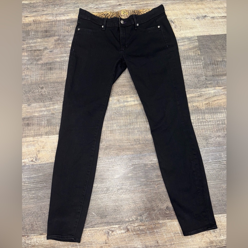 Rich & Skinny Black Lightweight Denim Jeans Y2K